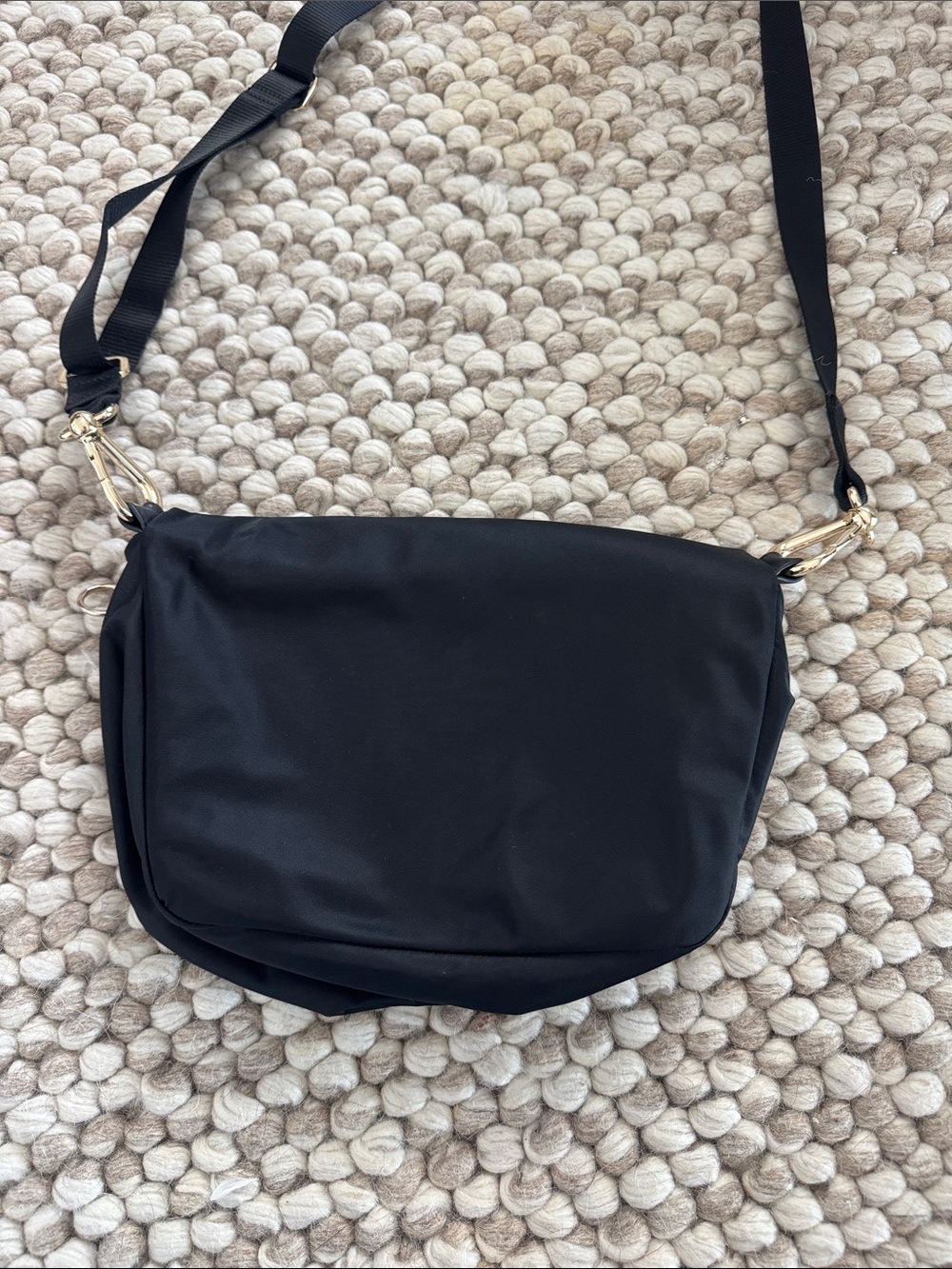 Lululemon all night festival bag. Crossbody Shoulder Bag with Gold Hardware - Picture 4 of 5